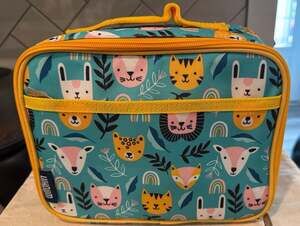 Wildkin Kids Insulated Lunch Box Bag - Party Animals Pattern